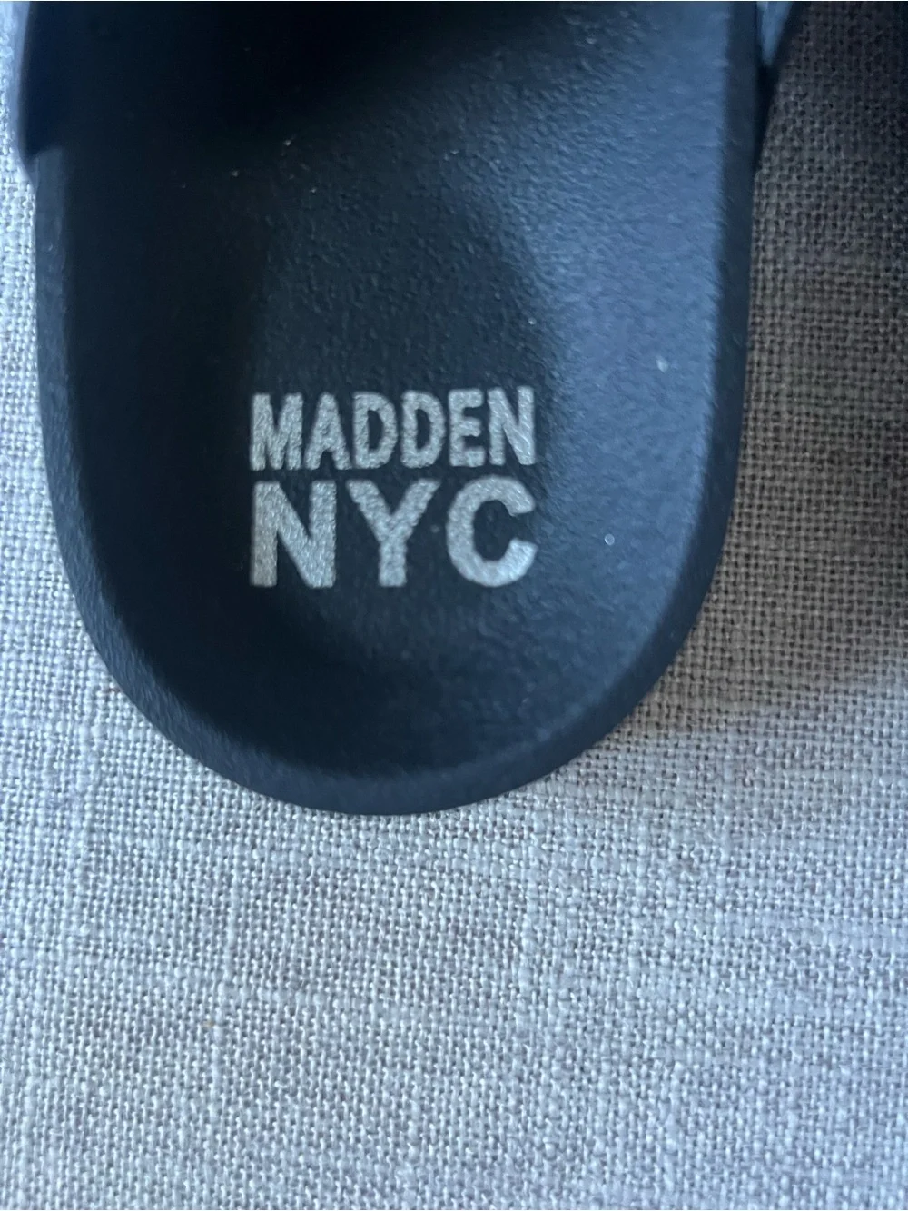 Madden NYC Girls' 2 Black Jeweled Double-Buckle casual princess Slide Sandals